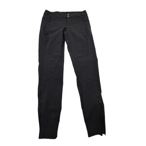 KUHL Womens Black Technical Hiking Pants Size 6 Reg Nylon Stretch Ankle Zip